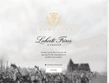 Tablet Screenshot of champagne-laherte.com
